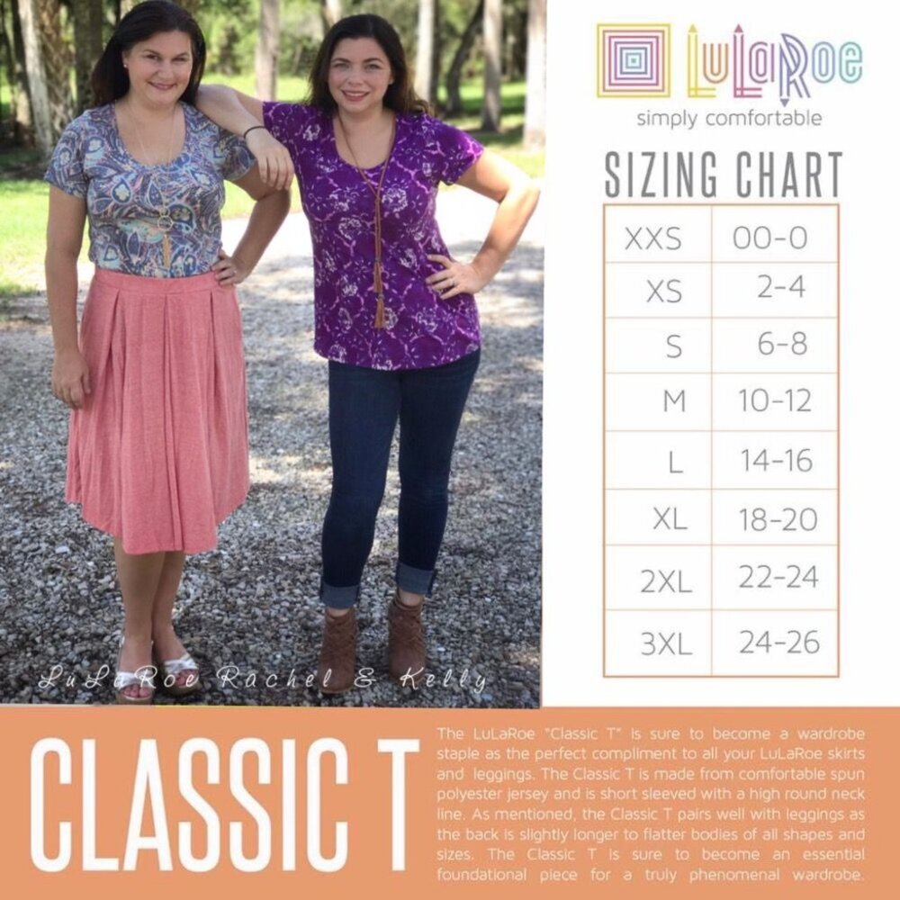 LuLaRoe Classic T Shirt Medium 10-12 Paisley Teardrop Boho Southwestern Tribal - Picture 4 of 4